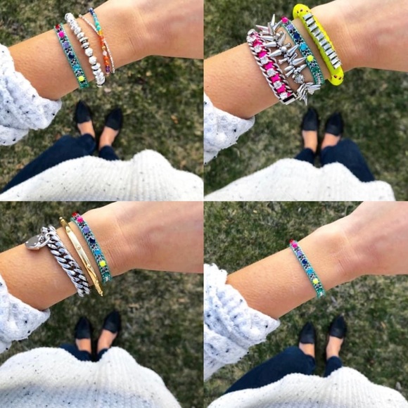 Stella & Dot Rainbow Friendship Bracelet, NWOT, colorful! - Picture 9 of 11